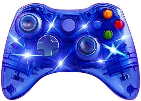 Kit de shell e botões da caixa de substituição ostente para Microsoft Xbox 360 Wireless Controller - Color Blue [videogame]