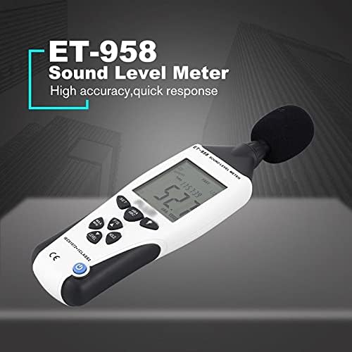 SDFGH Professional Sound Level Meter With Data Logger Ruído Decibel Tester com interface USB e luz de fundo LCD AUTO