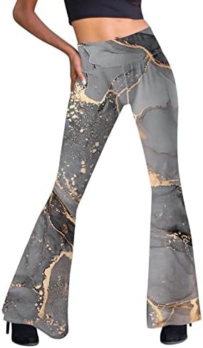 Calça de vestido miashui com bolsos de calças casuais completas da perna feminina de perna alta cintura feminina Cintura
