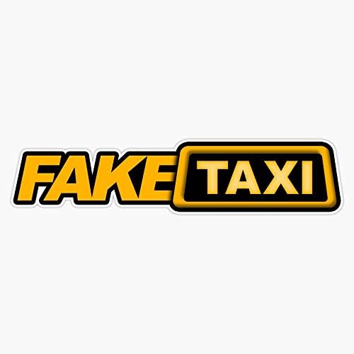 Lad Studio Fake Taxi Starther Vinil Bumper Sticker Decalque impermeável 5