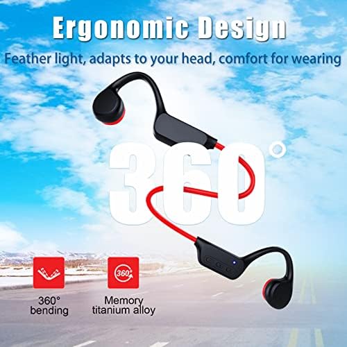 Fone de ouvido de condução óssea dmnzoey bluetooth 5.3 fones de ouvido aberta sem fio 32g mp3 esportes earphones ip68 impermeabilizante