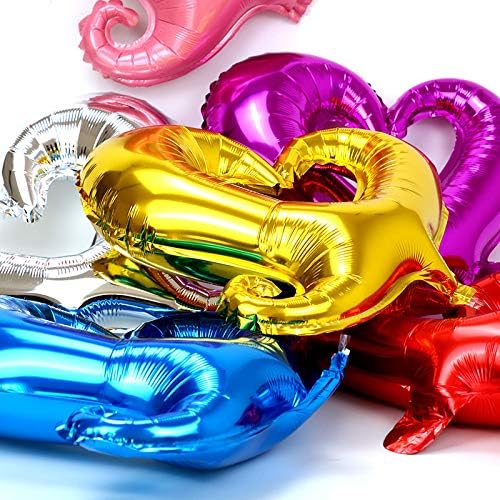 Soochat Gold Heart Balloons, Love Heart Mylar Foil Balloon para decorações de festas de casamento do Dia dos Namorados 10 PCs