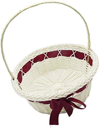 Doubao 1pc, tecido de cesta de flores, cesta de cesto de cesta de piquenique cestas de armazenamento de piqueniques de casamento