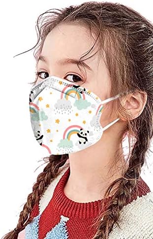 JMETRIE 10PC Máscara facial descartável para crianças, máscaras impressas fofas máscara de rosto respirável confortável para
