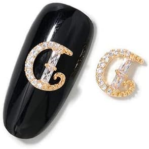 2pc de zircão de luxo strass de cristal para unhas de liga dourada decorações de artes de moda de moda tassel jóias ornamentos