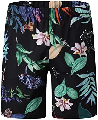 Camisa de flor masculina de verão de 2 peças de 2 peças havaianos botões casuais para baixo de manga curta shorts roupas de roupa
