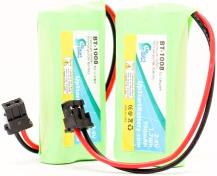 2 Pacote - Substituição para UNIDEN D1780-4 Bateria - Compatível com a bateria do telefone sem fio uniden