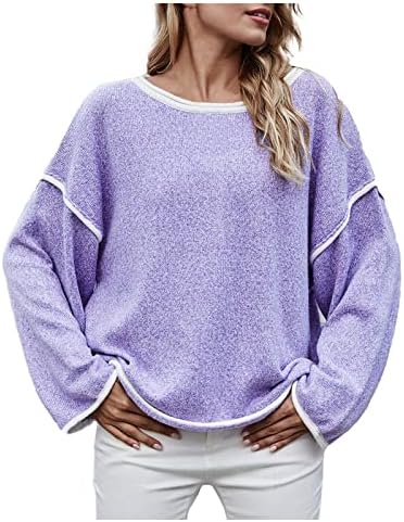 Suéteres da primavera feminina Jumpista de malha de inverno Pullover de malha grossa Moda de camisa de pescoço