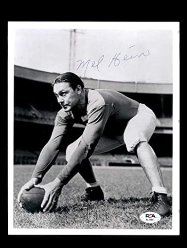Mel Hein PSA DNA assinado 8x10 Autograph Photo Giants - Fotos autografadas da NFL