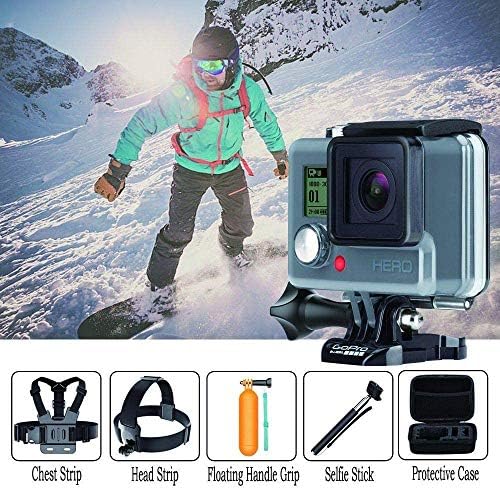 Navitech 18-in-1 Action Camera Accessories Combo Kit com EVA Case-Compatível com a câmera de ação 4K da ICONTECH