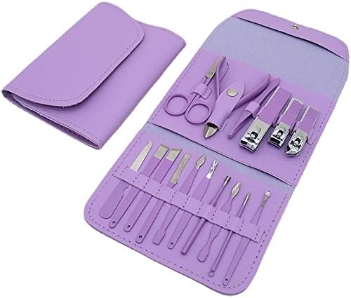 Azanu Manicure Conjunto de unhas Clippers Ferramentas domésticas 12/16pcs