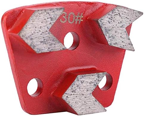 3pcs trapézios Diamond Retinging 30 Ferramenta de moagem do segmento de piso de concreto para remoção de adesivos de manchas