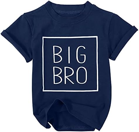 Mnlybaby Big Brother Camisa Criança Baby Garoto Promovido a Big Brother Anúncio Tshirt Roupas de manga curta infantil
