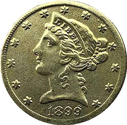 189999 American Liberty Eagle Moeda de criptomoeda banhada a ouro Réplica favorita de moeda comemorativa moeda colecionável Moeda