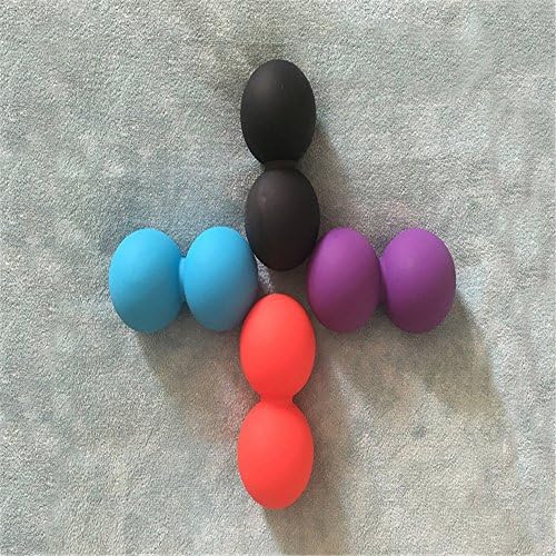 Bola de lacrosse de amendoim dhlink para massagem de fisioterapia de reabilitação roxa