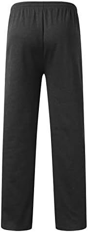 Calça elástica para homens calças masculas outono e inverno lã casual sólido mais zíper de veludo masculino grande e alto