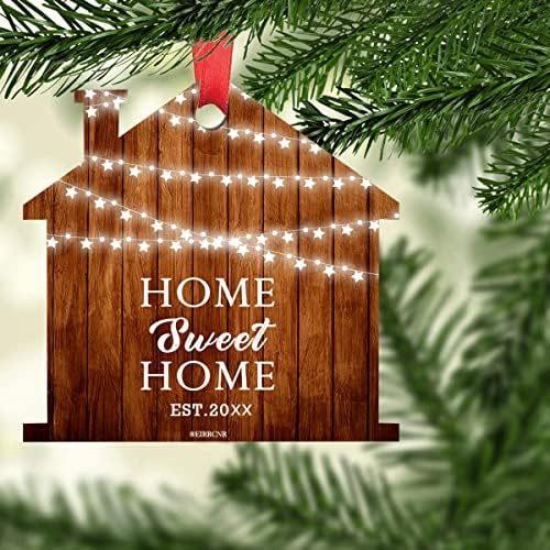 Home Sweet Home 2022 Ornamento de Natal Presente de inauguração para a decoração da casa de férias de árvore de Natal