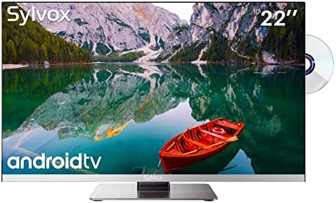 Sylvox 22 '' SMART 12 Volt TV DVD Combo FHD 1080P Android 11.0, com assistente de voz Wifi Bluetooth e Hi-Fi Speakers