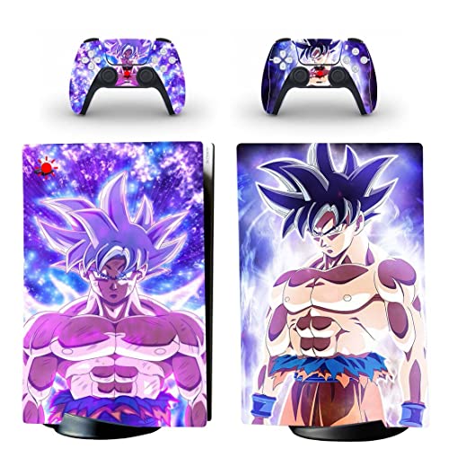 Anime Drago e Balões VIP Son Goku, Vegeta, Super Saiyan PS4 ou PS5 Skin Stick para PlayStation 4 ou 5 Console e 2 Controllers