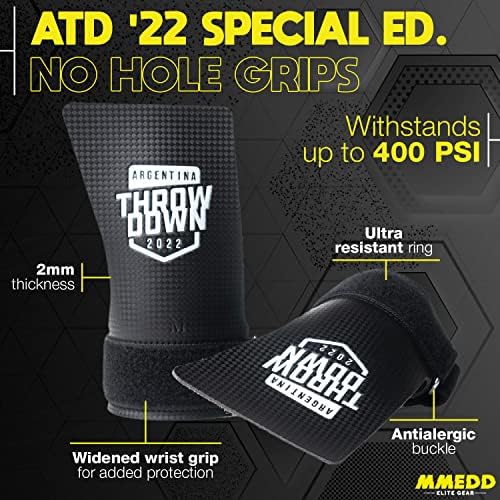 MMEDD ATD Competição Premium Hand Grips No Hole Carbon para ginástica, treinamento cruzado, levantamento de peso, WODs, pull ups
