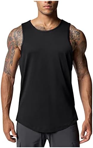 Dudubaby Men's Conforty Gym Fitness Pattern Tampo Tampa do muscular Camisa esportiva respirável de secagem rápida