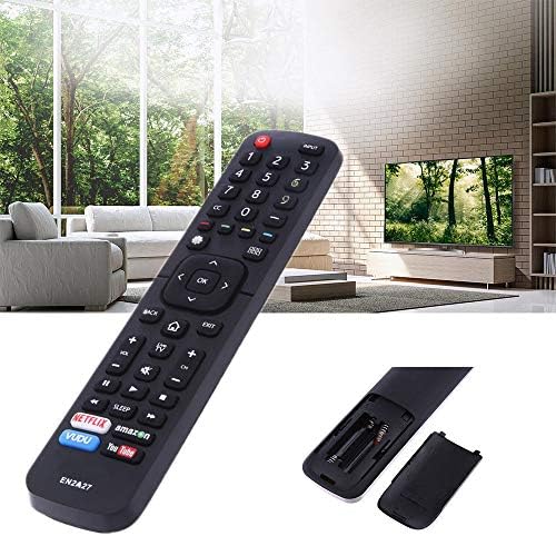 Universal para Hisense-TV-Remote, EN2A27 Compatível remoto com todas as TVs inteligentes HD UHD HD UHD HD HD HD UHD