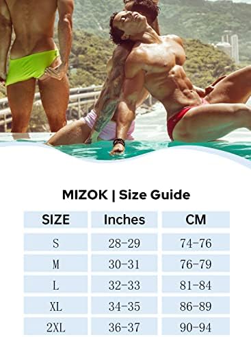 Mizok Men's Sexy Bikini Swim Briefs
