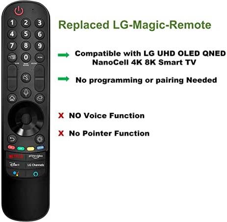 Universal for LG Magic Remote Control MR22GA MR21GA, compatível com LG LED OLED LCD 4K 8K UHD SMART TV