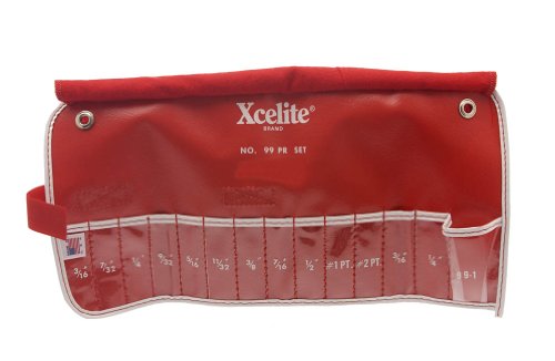 Xcelite 99K Caixa de tela vazia para o kit de rolo de ferramentas 99pr, 13-7/8 Comprimento x 6-7/8 Largura, vermelho
