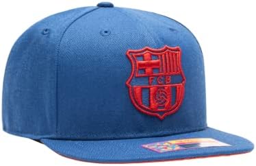 Fan Ink Barcelona 'Crayon' 'Snapback Snapback Soccer Hat/Cap | Azul