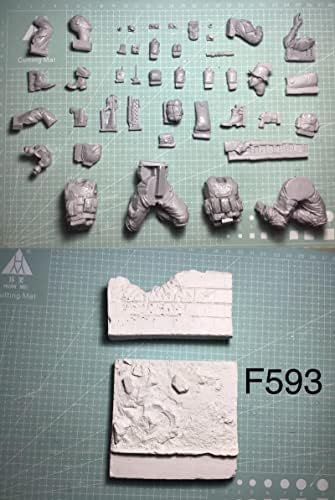 1/16 Resina Figura Soldado Modelo dos EUA Kit de miniaturas de Forças Especiais de Comando dos EUA // Ti-871