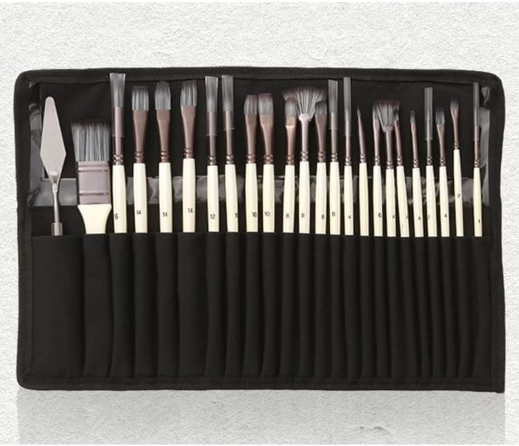 Wenlii Nylon Handle Handled fundo aquarela Brush Art Brush Supplies