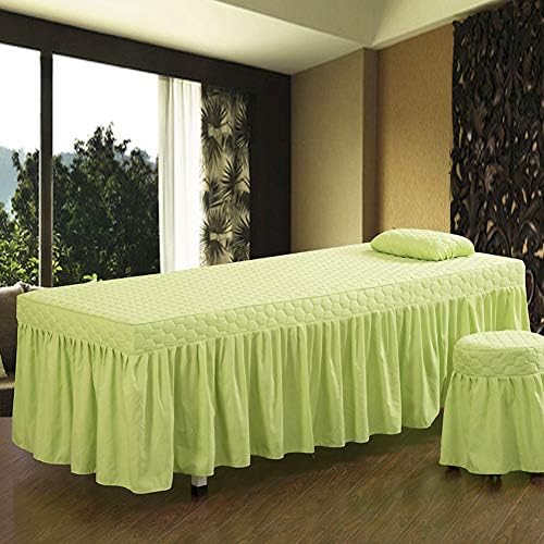 Lençol de massagem acolchoado, tampa da cama de beleza com orifícios capa da cama de fisioterapia 1 peça de massagem-lençóis-grena