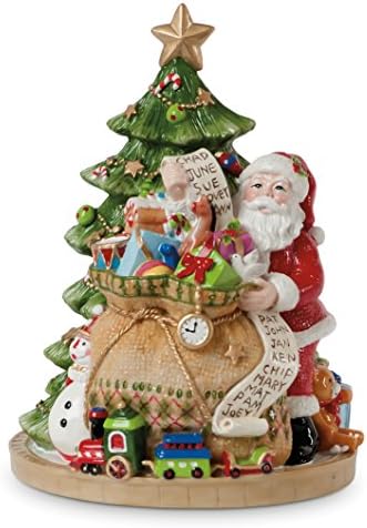Coleção Merry & Bright, Papai Noel no carro 'aqui vem o Papai Noel, estatueta musical