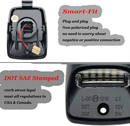 Miujee Tacoma e Tundra Placa LED Placa Lâmpada Lâmpada de luz Substituição para Toyota Tacoma 2005-2015 e 2000-2013 Tundra