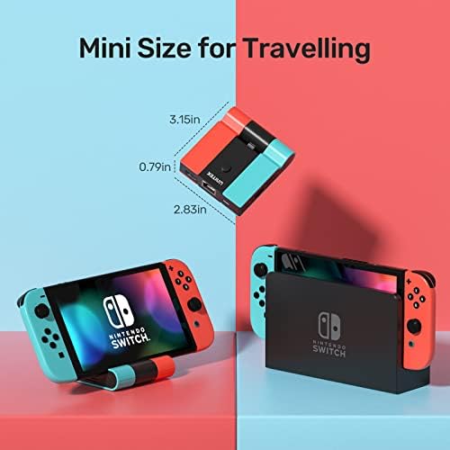 Dock do Switch Unitek para Nintendo Switch e Switch OLED, Dock Dobrable TV com carregamento em PD de 45W, Lan Gigabit Ethernet e Porta HDMI 4K, estação de docking de substituição para TV para TV