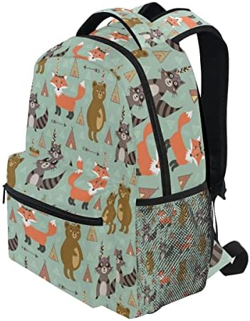 Mochila Animal da floresta fofa de raposa para a bolsa de ombro de viagem de raposa para crianças leve infantil