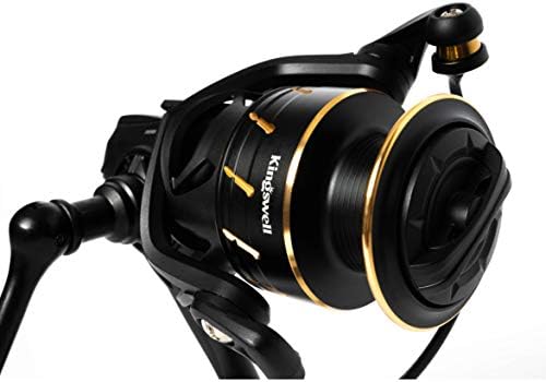 Kingswell telescópicos haste de pesca e molinete, pólo de pesca premium de carbono com bobina de giro, kit de viagem portátil para adultos crianças