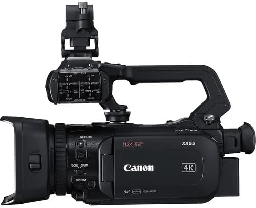 Canon XA55 UHD 4K CORMCORDER + 128 GB CARTÃO DE MEMÓRIA + SOFT BACA + CARTO LEITOR + CARTO DE CARTA + MAIS