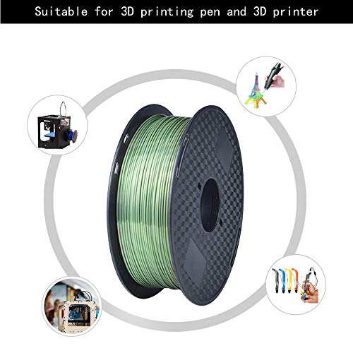 Filamento de impressora 3D Hefute 1,75 mm 1kg Spool Silk Black 3D Material de impressão Ajuste a maioria da impressora