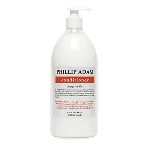 Phillip Adam Orange Vanilla Condicionador com vinagre de maçã - Paraben Free & Vegan - Para todos os tipos de cabelo