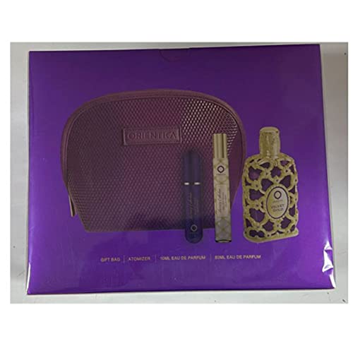 Orientica Al Haramain Velvet Gold 4 peças Conjunto de presentes para mulheres, coleção de luxo