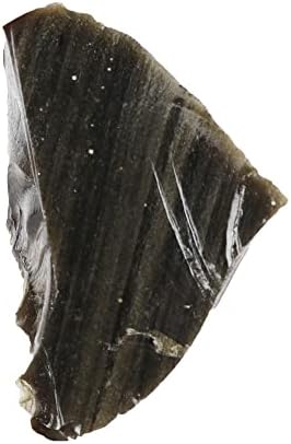 Gemhub Rocha natural Obsidiana preta áspera 256,50 ct Natural Gemstone Black Obsidian Gemtone Loose for Jewelry