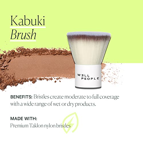 Bem, pessoas - escova de kabuki | Beleza limpa e não tóxica