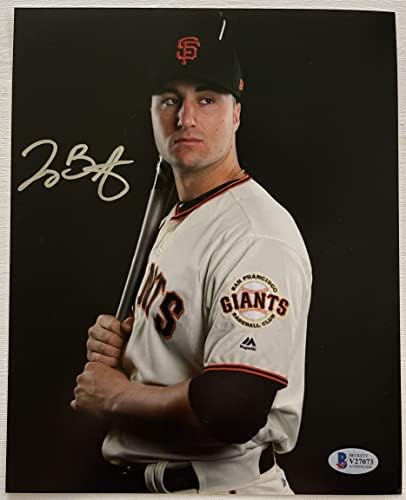 Joey Bart assinou autografado e brilhante 8x10 foto San Francisco Giants - Beckett Bas autenticado