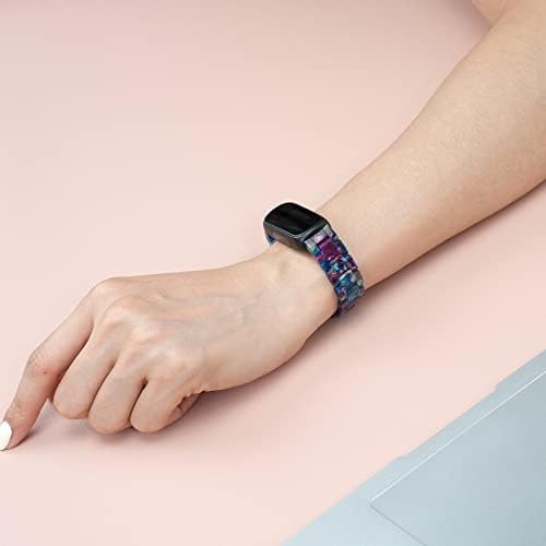 Laredtree Compatível com Fitbit Inspire 3 Band for Women Girls, Resina Relógio Strapolente Band Strap Pulseira ajustável para Fitbit
