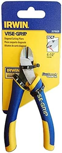 Irwin Tools Vise Grip alicate, diagonal padrão com primavera, 4 1/2 polegada