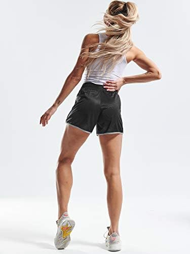 Cadmus Women's Mesh Leisure Excurbando shorts Treino para bolsos de shorts de academia atléticos