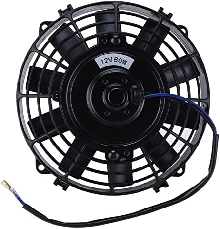 Peças automáticas, ventilador de resfriamento do radiador de motor slim 8 polul puxar elétrico Push preto para transmissão para intercooler