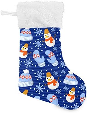 Pimilagu Christmas Snowman Christmas meias 1 pacote 17,7 , meias penduradas para decoração de Natal